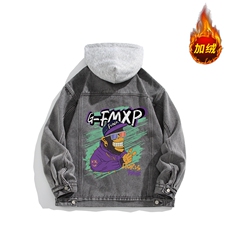 现货牛仔棉服男冬季棉衣外套羊羔绒翻领夹克保暖外套MY2247-P110，男装夹克，星座1103-3