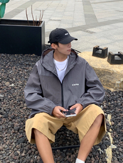 Wt306-P40夏季宽松带防晒指数连帽防晒服，男装夹克，星座1501-1