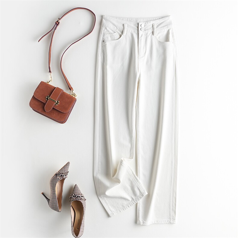 2025年秋季新款两粒扣针织阔腿裤时尚休闲通勤百搭，女装休闲裤，致织羊绒