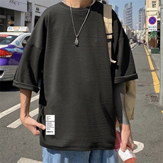 Q11045-P30春夏季七分袖t恤男大码五分袖男短袖中袖，男装T恤，电商A040