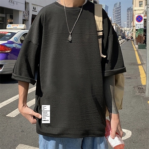 Q11045-P30 春夏季七分袖t恤男大码五分袖男短袖中袖图片