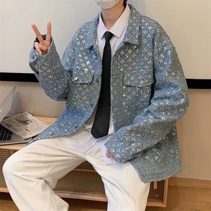 美式复古小香风外套男春秋高级感炸街男装轻奢冷淡风JT91P85图片
