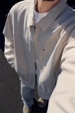特批P80无差价春季韩版cleanfit男港风潮流大码翻领夹克外套J2634，男装夹克，电商A001-1