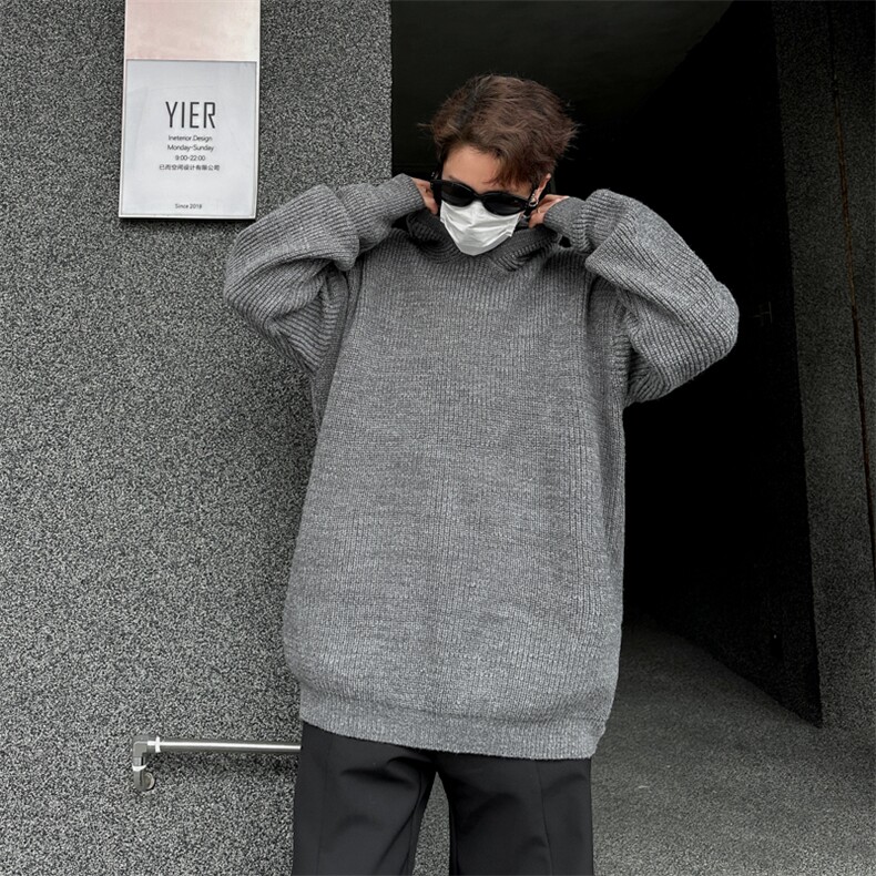 连帽毛衣男款2025秋冬季新款痞帅慵懒宽松针织衫外套MY620-P53,男装针织衫/毛衣,星座308B-2