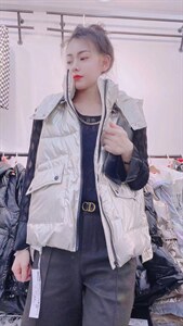 秋冬新款大拉链马甲图片