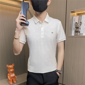 PL054-P45控68短袖polo衫男士夏季翻领t恤商务休闲潮流半袖体恤衫图片