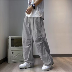 2023新款夏季薄款工装裤男装潮牌宽松九分裤男士休闲裤K04508-P38，男装休闲裤，星座308B-1