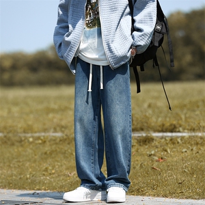 2023港风户外男士水洗牛仔裤男XZ914-6-G63-P35图片