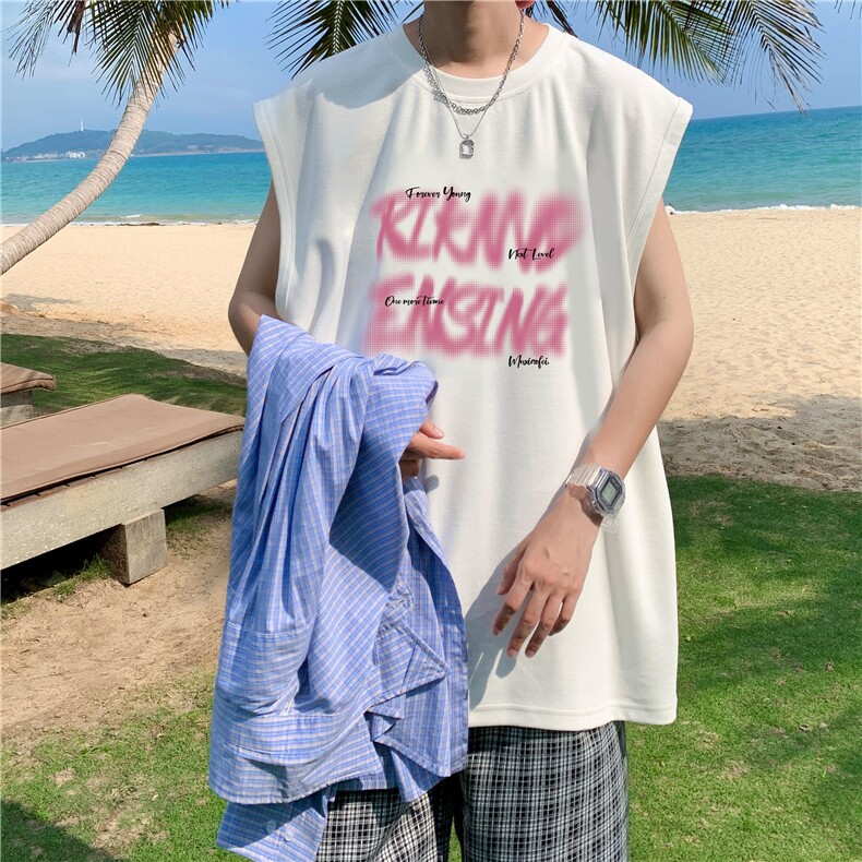 量大图低自动【有货】纯棉背心HD019-1-BX2531-P20，男装背心/马甲，电商019-1