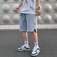 潮流春季牛仔裤男松紧带牛仔短裤A77P38，男装牛仔裤，星座1116-2