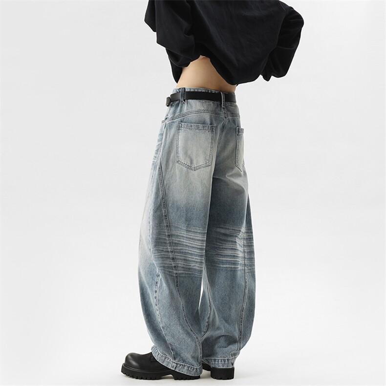C315-WD910开春现货弯刀立体裁剪拼接扎花牛仔裤(P60X89)棚拍4,男装牛仔裤,电商C315