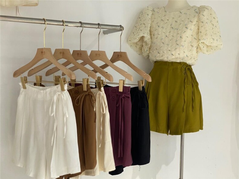 系带短裤，其它，驿谷