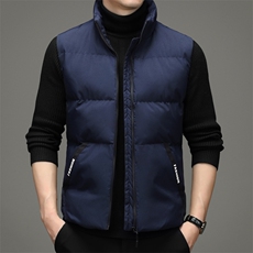 2023冬季新款休闲羽绒服中年男士立领马甲男SFT98858-P100，男装背心/马甲，电商B212（原钱塘6029）