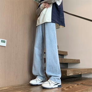秋季内景新款复古休闲直筒裤男潮牌宽松大码阔腿长裤NZ00240/P45图片