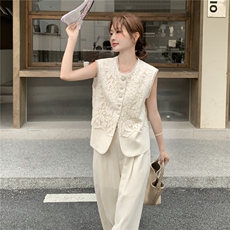 蕾丝钩花套装2C105-0511-P175-K258，女装套装/套裙，2C105