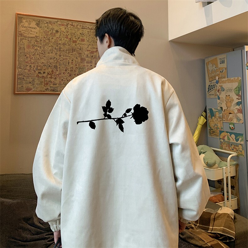 麂皮绒夹克男大码立领褂子外套JK85360-P68加绒款-P78,男装夹克,电商A040