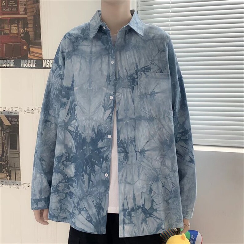 长袖衬衫男港风潮流C121P28,男装衬衫,星座1116-2