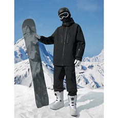 冬季户外防水防风连帽中性风男女加厚保暖防寒滑雪服外套M42-P165，男装棉衣，电商A001