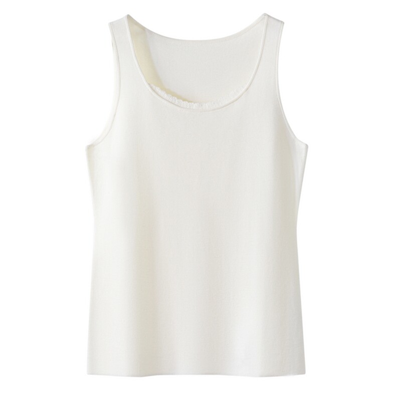 2025春季新款优雅女士精纺羊毛花边吊带，女装背心吊带，英皇羊绒