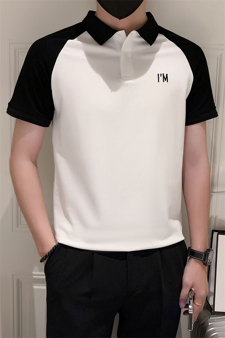 夏季小伙简约休闲POLO衫男刺绣保罗衫301A-1/PL62/P50,男装Polo衫,星座301A-1
