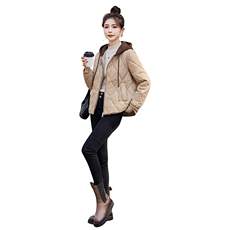 2024冬季新款女装休闲简约加绒风衣外套，女装风衣，涵亦佰惠