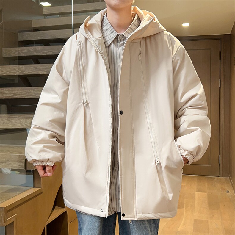 冬季冲锋衣男士休闲潮流宽松棉衣棉服棉袄潮大码A266-MY6160-P75,男装棉衣,电商A266