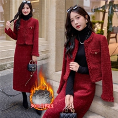 【bao款加羽绒已出】2025冬装新款红色新娘敬酒服90%白鸭绒两件套，女装套装/套裙，雅静靓衣