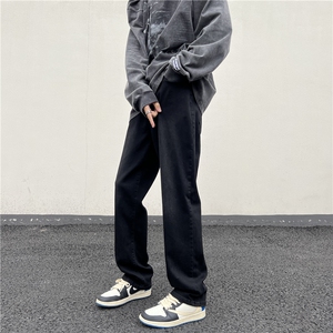 高弹小直筒牛仔裤美式vibe风裤子ins高街潮痞帅D325KZ87P50图片
