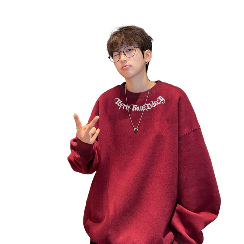 ！圆领卫衣男装港风长袖t恤男外套男WY518-特P23,男装T恤,电商B371