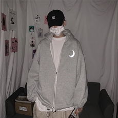 @秋冬新款反光印花休闲卫衣外套男C37/P60限价78，男装卫衣，电商B350