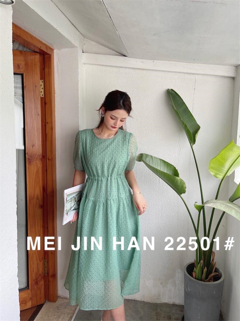 美巾涵2022夏季云朵连衣裙，女装连衣裙，美巾涵