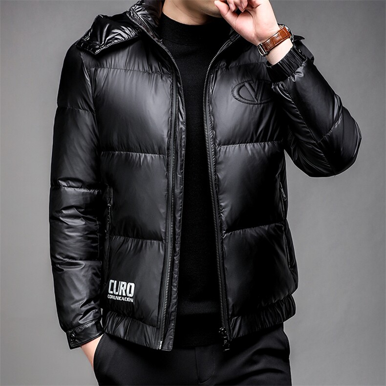 羽绒服冬季男装90%白鸭绒羽绒服立领加厚时尚青年外套HP8806-P320图片