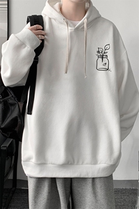 连帽卫衣男大码胖子帽衫大号运动服WY2430-P35图片