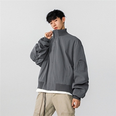 男装2026春季飞行服夹克春装大码cleanfit宽松拉链外套S381-特88，男装夹克，电商A233-1
