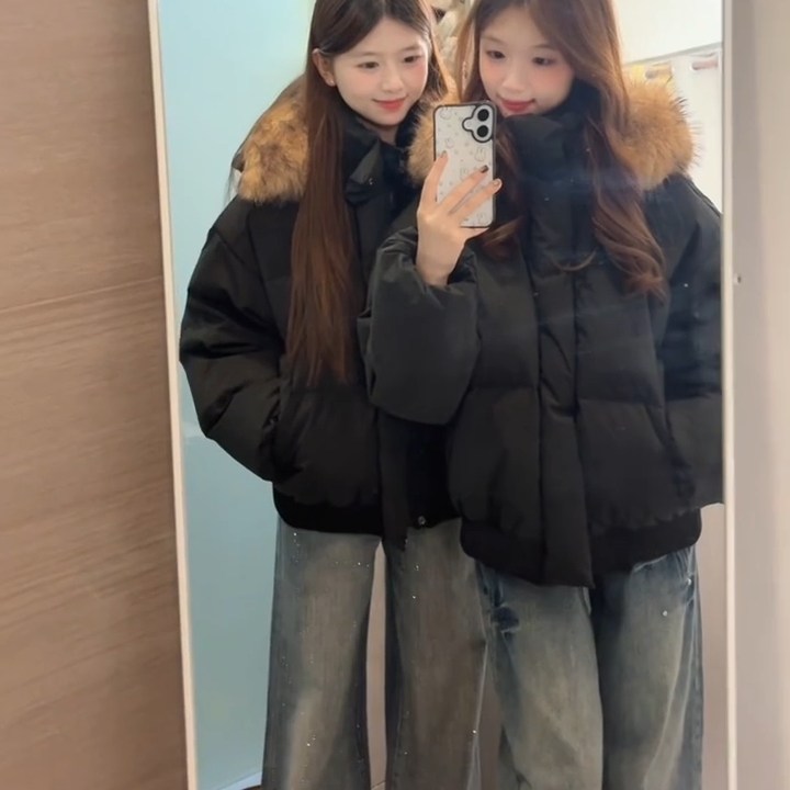 1506A/G78500/P89新款百搭宽松休闲面包棉服外套图片