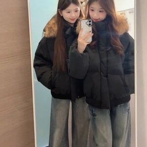 1506A/G78500/P89新款百搭宽松休闲面包棉服外套图片