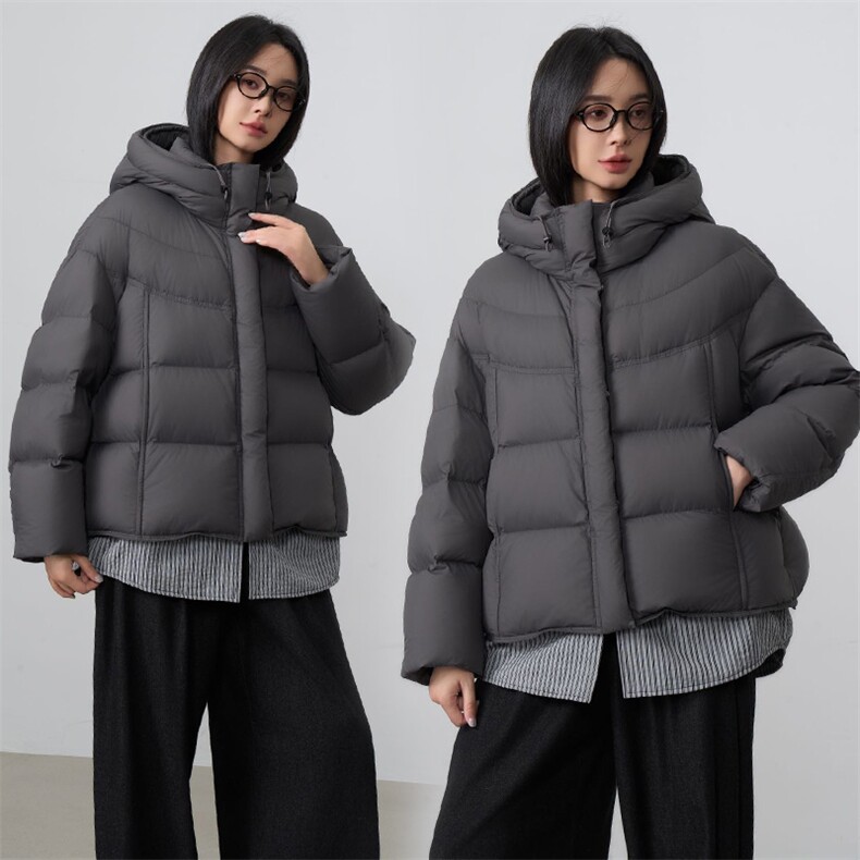 现货2025年冬季新款羽绒服女90白鸭绒,女装羽绒服,阳光伊恋