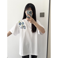 【有货】TX50CC-特P36过肩花丛重磅短袖T恤男女，男装T恤，星座1007（原301D）