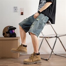 高街牛仔短裤男夏季五分裤N837P35，男装牛仔裤，星座1116-2