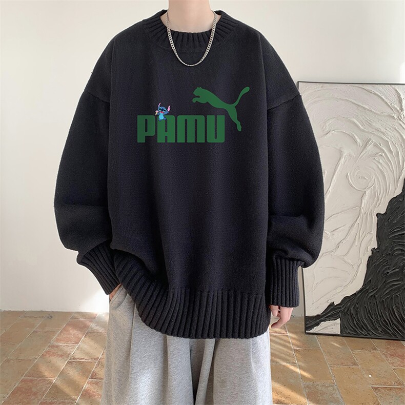 半高领毛衣男士大码针织衫男毛线衣男M18227-P45加绒款-P65,男装针织衫/毛衣,电商A040