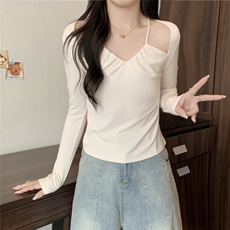有氨德绒磨毛设计感打底衫女长袖秋冬装韩版E674-P30，男装T恤，星座911-2(原星座613-2）