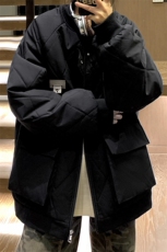 冬季2023大码港风棉衣棉服情侣装冬装男女中性宽松外套S273-P118，男装棉衣，电商A233-1