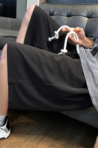 夏冰丝短裤男设计感美式篮球宽松抽绳休闲五分裤XZ514-2-1528-P38图片
