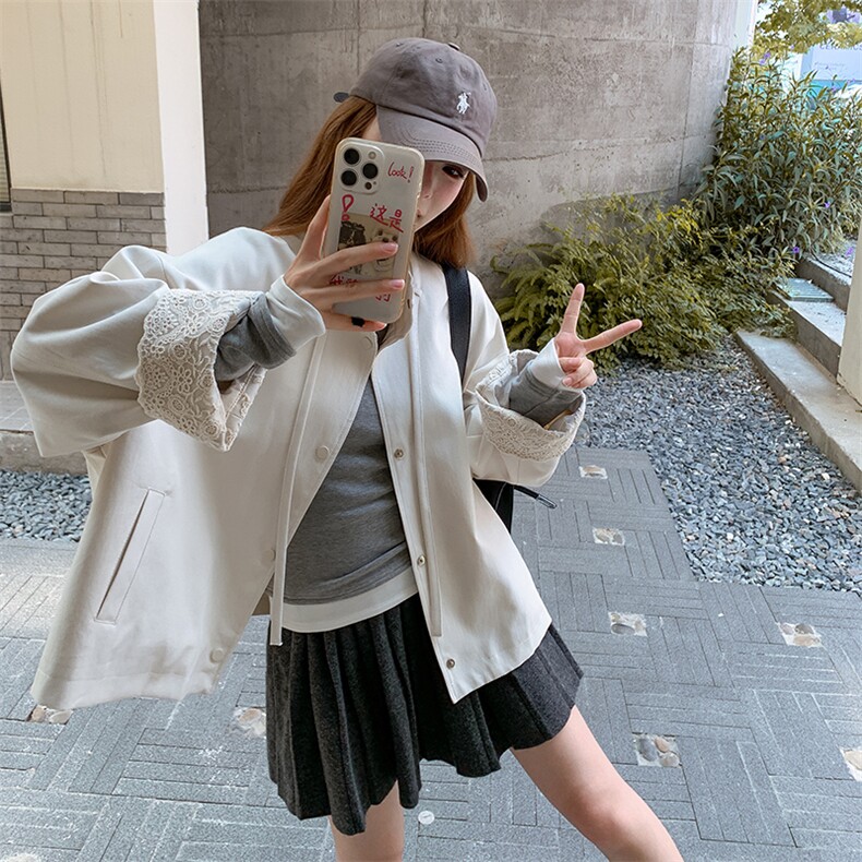 【有货】C3383P155K218蕾丝拼接斗篷风衣,女装风衣,2D113