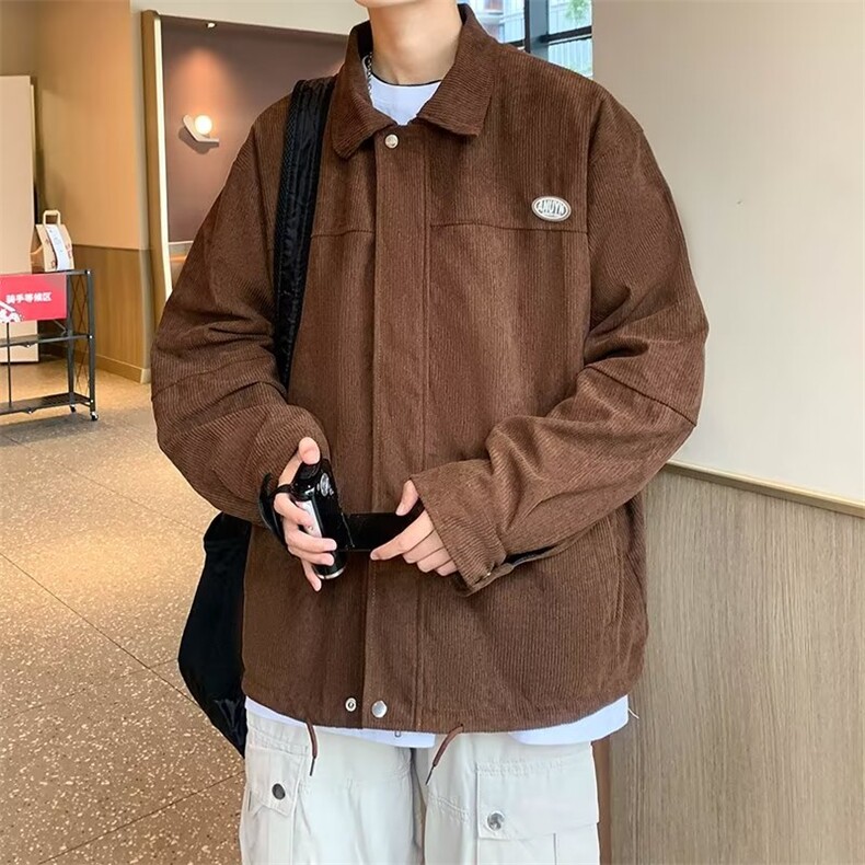 男秋季新款长袖衬衫灯芯绒双层外套W198P52,男装衬衫,星座1116-2