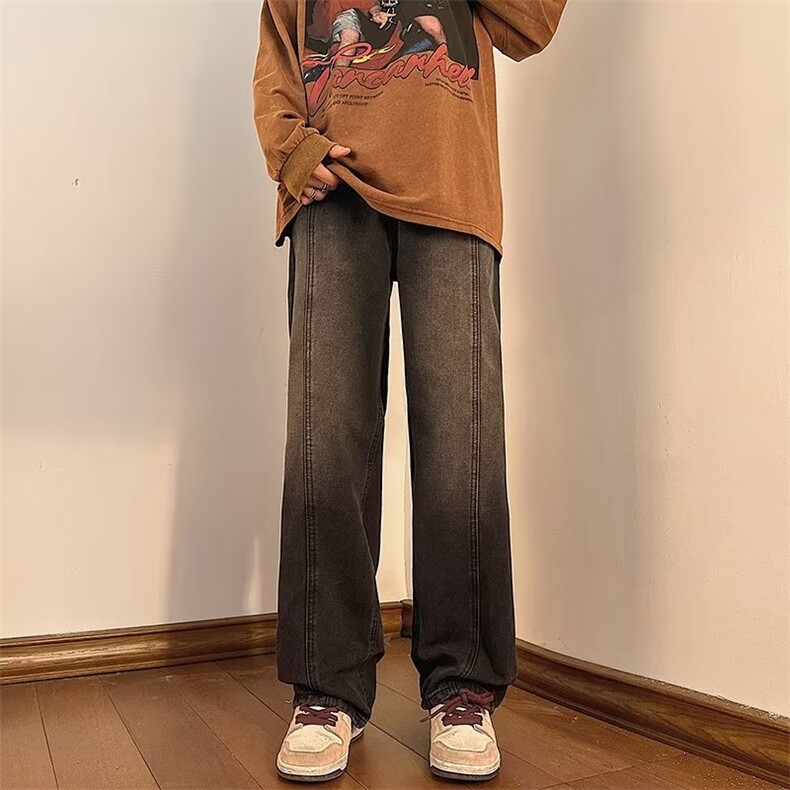 美式牛仔裤男春秋新款休闲直筒裤NC865P40,男装牛仔裤,星座1116-2