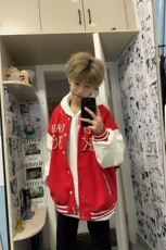 式复古子母刺绣棒球服外套男女秋冬潮牌情侣刺绣夹克，男装夹克，星座218-1（原230）