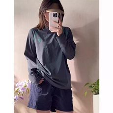 美式高街解构工艺速干长袖T恤男女款防晒罩衫户外运动潮牌骑行服，男装防晒衣，电商A443