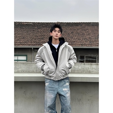秋冬中性风保暖棉服男士cleanfit运动潮牌美式解构立领棒球服棉衣，男装棉衣，四季星座505