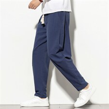 风哈伦裤男宽松休闲裤小脚运动裤大码长裤子萝卜裤男 906 P40图片
